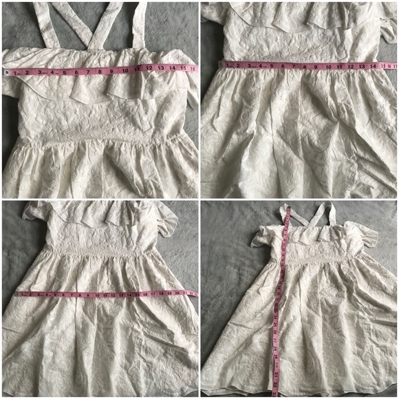 NWT Madewell Embroidered Apron Ruffle Dress White Sz 6 - Picture 8 of 8
